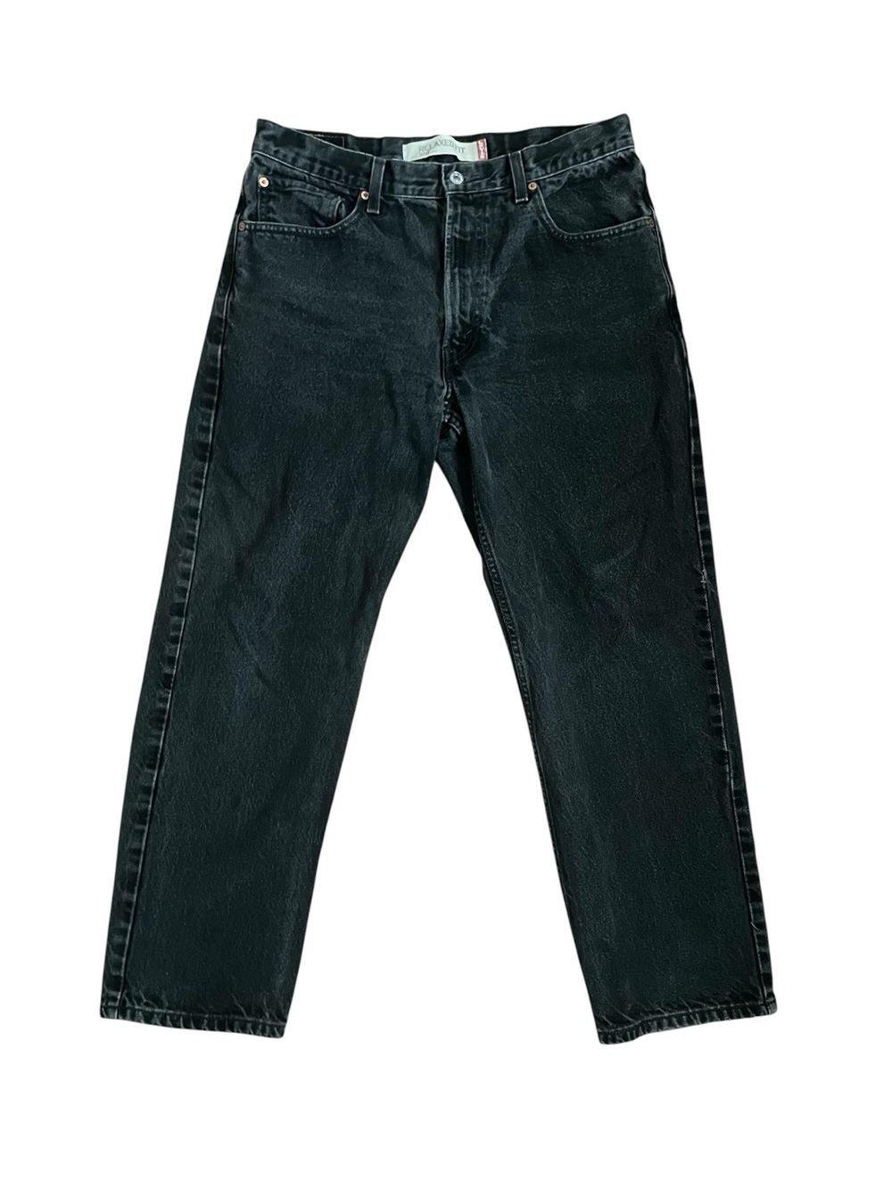 Vintage Levis 550 Black Jeans Mens 34x29 Relaxed Fit Denim Y2K Streetwear